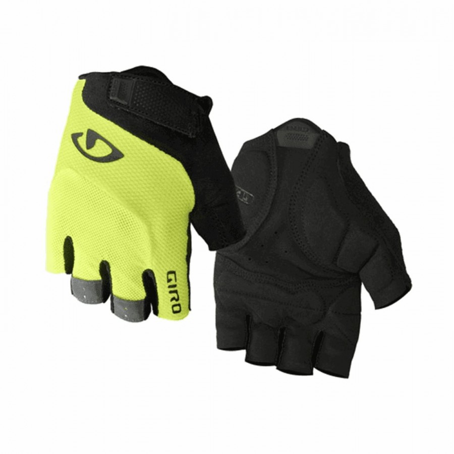 Bravo gel noir/jaune fluo gants courts taille s - 1