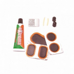 Basic repair kit: 1 putty +1 scraper +1 eraser +6 patches - 1