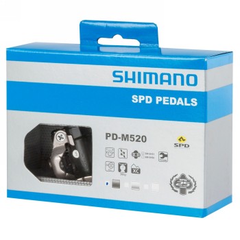 Pedal, pedal shimano (03) pd-m520l spd, negro, sin reflectorw/cleat, ind.pack - 2