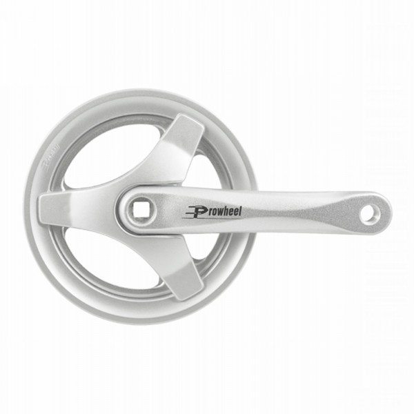 42 x 170mm aluminum 3-arm crankset with chain guard - 1