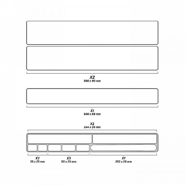 Frame protector skin armor xl kit 11pcs - 1