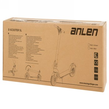 monopatín anlen sl plata / negro incl. cable de alimentación eu y uk - 2