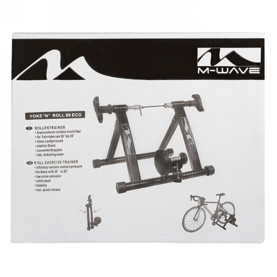 Roller trainer 26'-29' steel frame, foldable, magnetic brake - 3