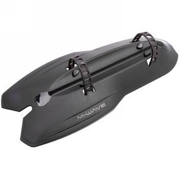 Mudguard m-wave 'mud max dt', black, with 2 rubber straps for mounting on the down tube, on euro hole card - 3