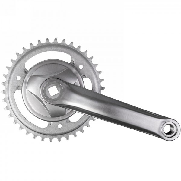 Crankset, 1/2x3/32', 1-speed, 170 mm, plastic-coated steel crank, steel chainring 38 t., jis rotated 45°, - 1