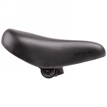 Children's saddle, ventura, for 12' and 16', black, with clamp for seat post, length/width: 210 x 138 mm, mv - 3