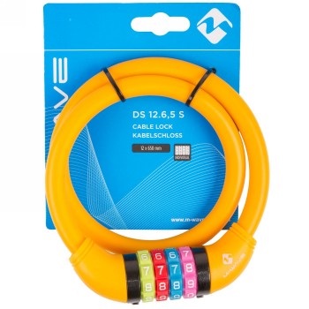 Cadenas à combinaison M-Wave 'ds 12.6,5 s', avec revêtement en silicone, 650 x 12 mm, orange, sur carte - 3