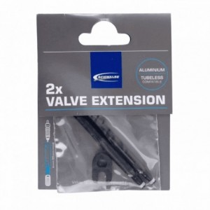 Extension pour valve presta 65mm noir - 1
