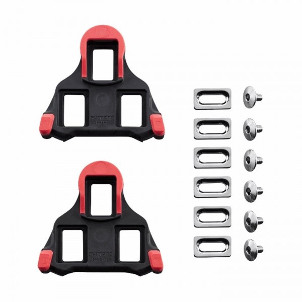 Road spd-sl sm-sh10 pedal cleats no oscillation red - 1