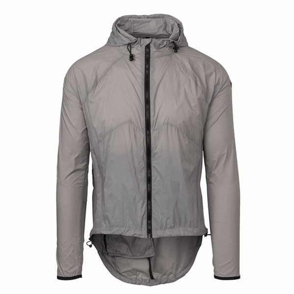 Veste à capuche coupe-vent venture unisexe gris taille s - 1