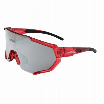 KOSMONAUTENBRILLE PIONEER 10 ROT TRANSPARENT - 1