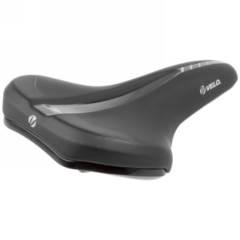 E-bike saddle, velo-fit e1, xl, 176 x 270 mm, black, on card - 1