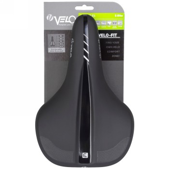 E-bike saddle, velo-fit e1, xl, 176 x 270 mm, black, on card - 8