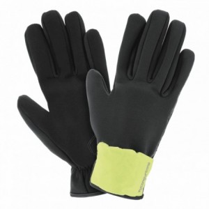 Roadster black-yellow fluo urban gloves size xl-2 - 1