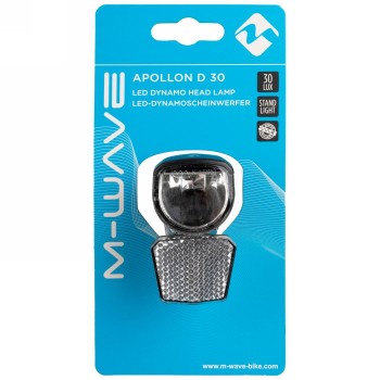 Dynamo front light apollon d 30, 30 lux, 6v/2.4w, with detachable reflector, with holder, with german test mark, at the - 2