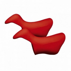 Paire de caches leviers compatibles shimano ultegra di2 - st6770 rouge - 1