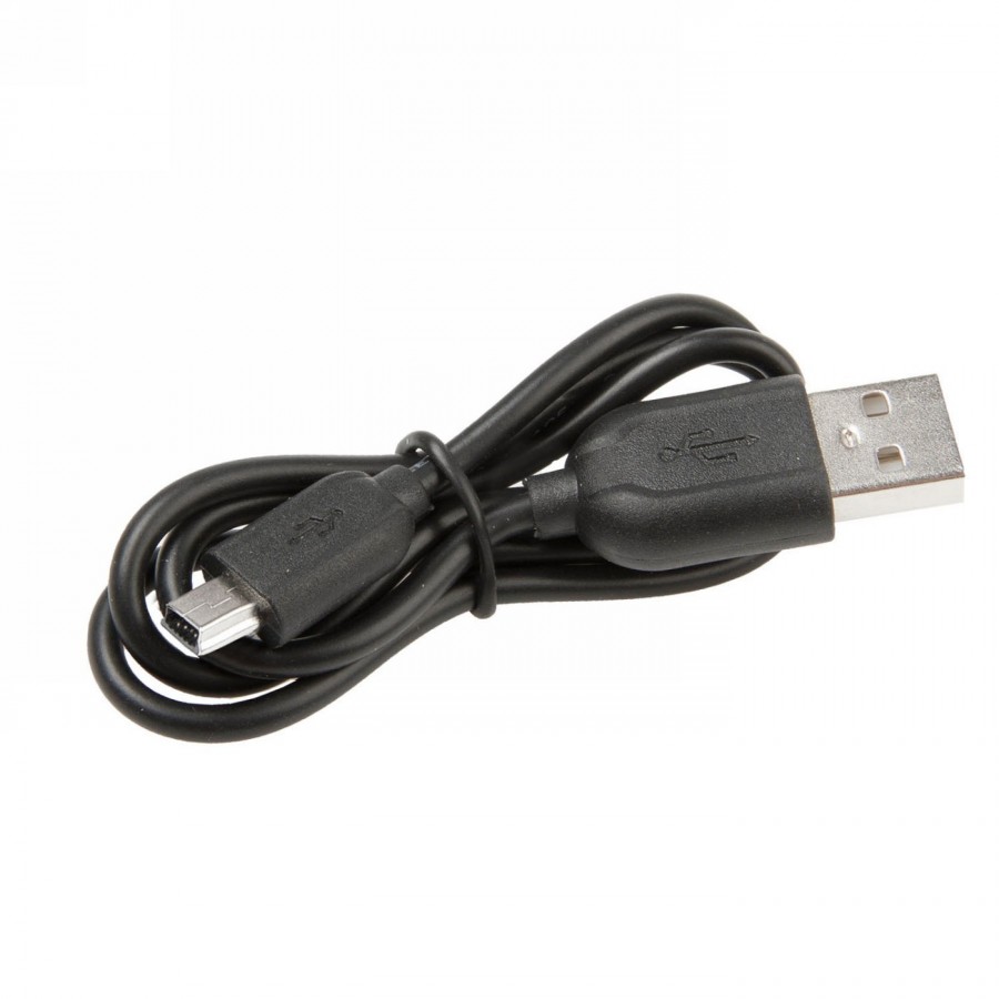 luz trasera usb, m-wave 'apollon mini a usb', carcasa de aluminio negro, 1x0,5w led lente roja, en blister - 2