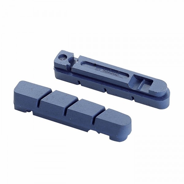 Pastillas de freno 4 en 1 corsa 55mm azul para llantas de carbono - 1