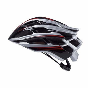 Casco in-mold s-199 gris/negro/rojo l 58/62 - 2