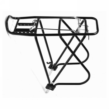 24/28" adjustable black aluminum luggage rack - 1