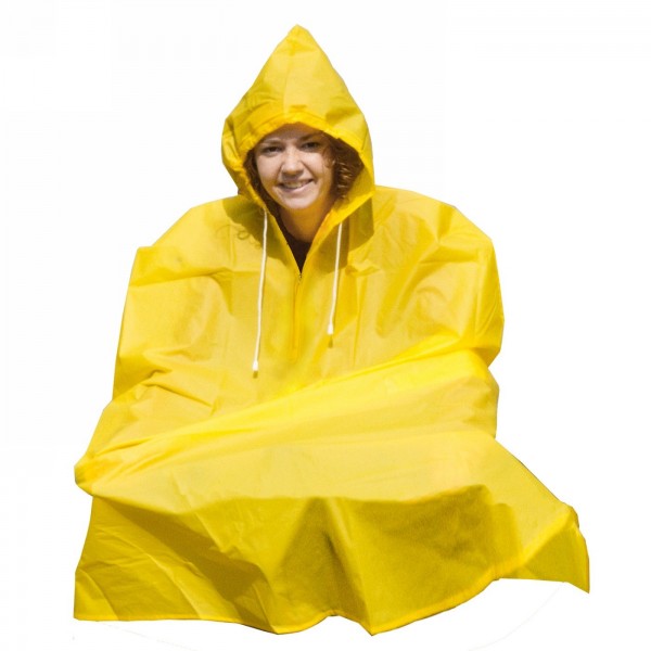 Poncho de pluie en EVA, couleurs assorties, bleu/jaune, sac en PE avec poignée, avec insert, ik:10/ak:60 - 1