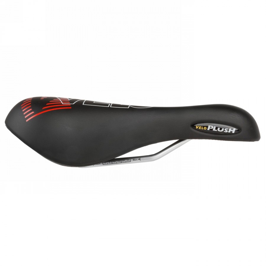 Sattel velo, 267 x 168 mm, nur 478g, schwarz, stahl-gestell, mit geleinlage, ohne klemme, mv - 2