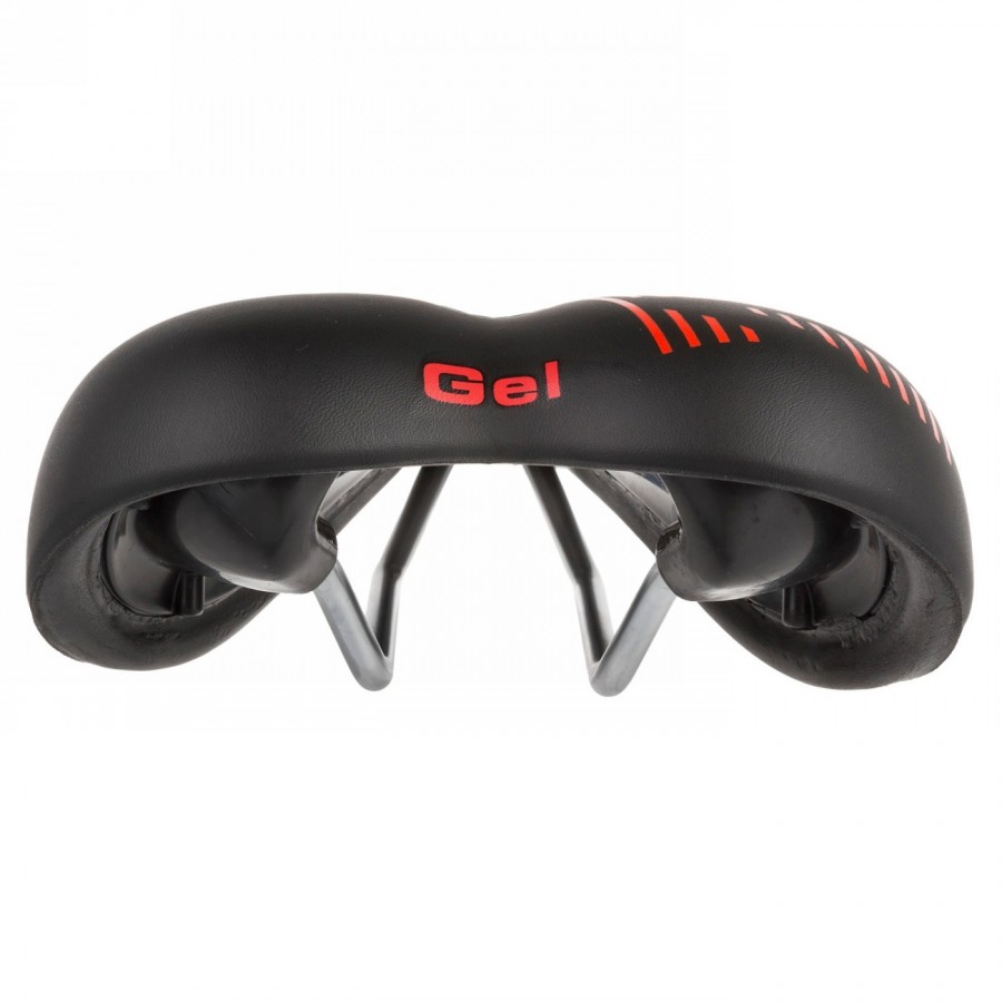 Saddle velo, 267 x 168 mm, only 478g, black, steel frame, with insole, without clamp, mv - 4