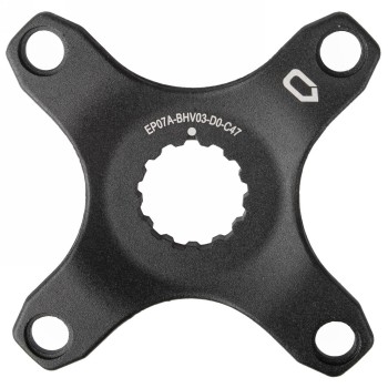 Spider, for bosch gen3 system, for chainline 47 mm, aluminium, without chain guard mount, black anodised, on euro hole card - 1