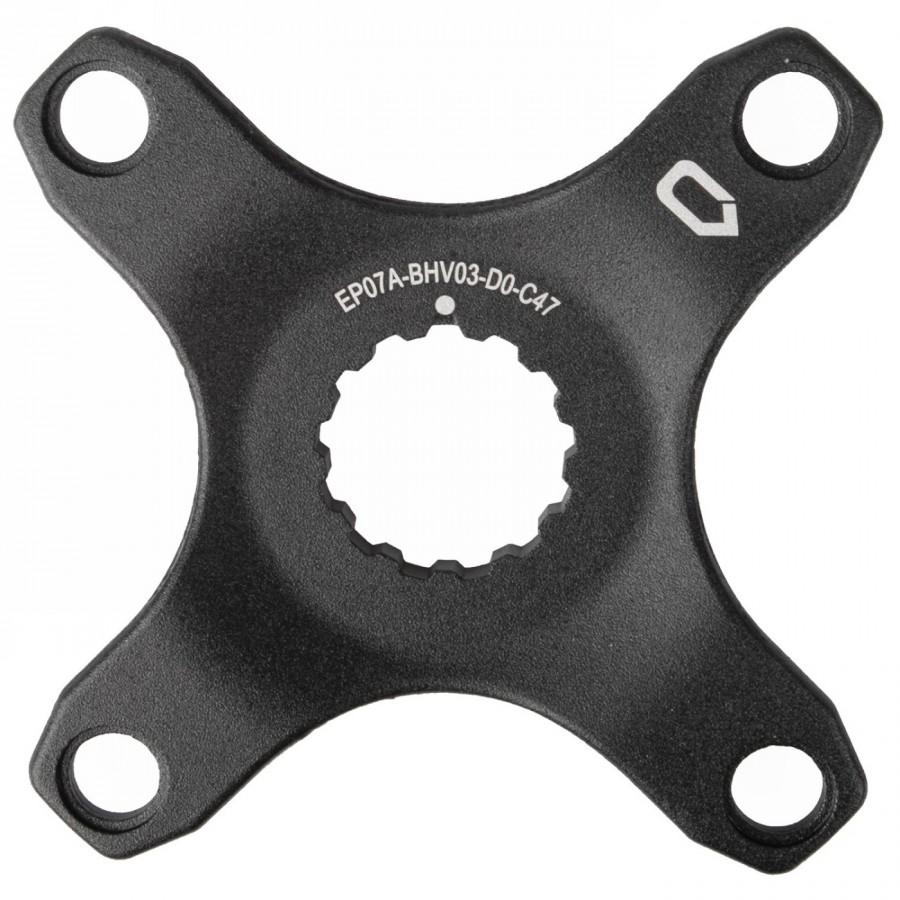 Spider, pour système bosch gen3, pour ligne de chaîne 47 mm, alu, sans logement de garde-chaîne, noir anodisé, sur carte eurotro