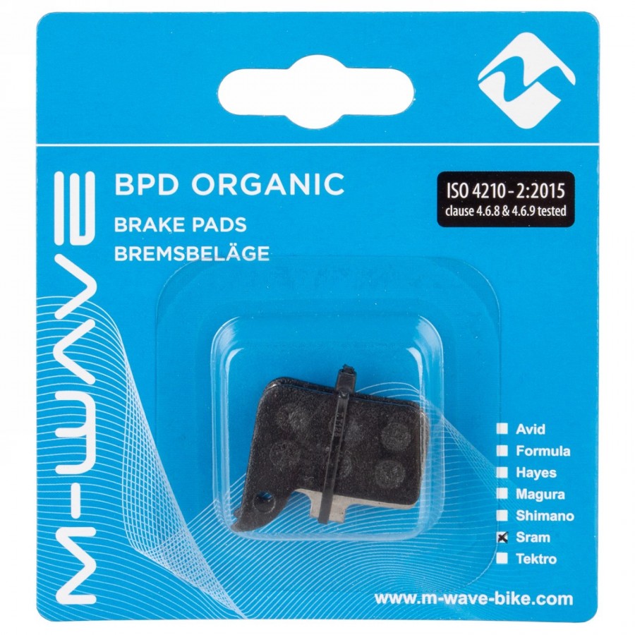 Brake pads, organic, for disc brakes sram red, sram red 22 b1, force 22/cx1 rival 22 700 b1 hrd/hrr, 1 pair for front - 2