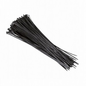 Pack of 100 nylon ties pa6.6 4.5 x 160mm black - 1