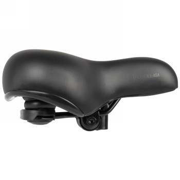 Saddle ventura, length: approx. 254 mm, width: 210 mm, with elastomer suspension, with clamp, black, mv (250160) - 2