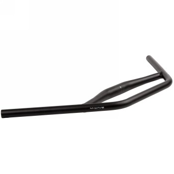 Manillar trekking doble barra m-wave, aluminio, negro, 660 mm, apriete 31,8 mm, curvado 45°, offset 120 mm,mv - 1