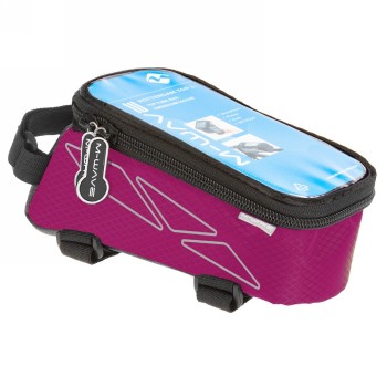 Bolsa top tube para smartphone 'm-wave rotterdam top', rosa, cierre con 3 velcros - 1