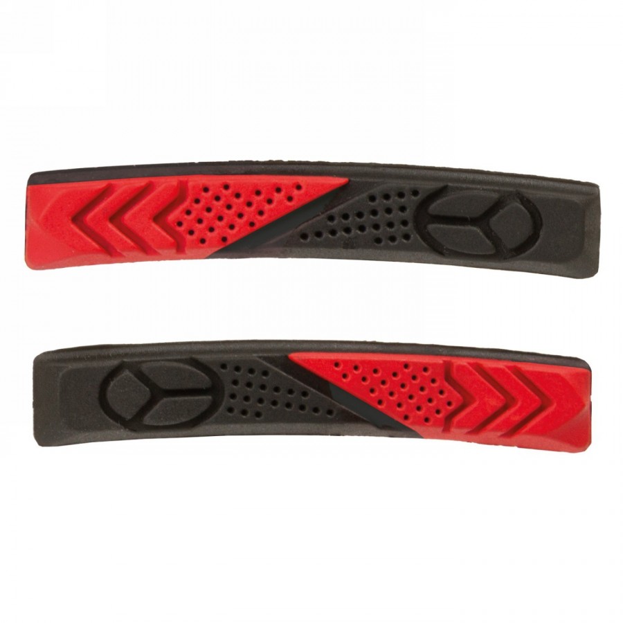 V-brake shoes bpr-vc-dual m-wave, 70mm, two-coloured (red/black),with bolt with thread and fastening parts, in pairs on - 2