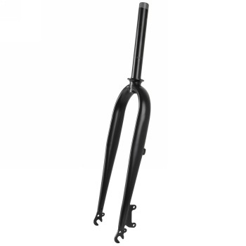 fourche pour fat tire bike, 26', acier, 1.1/8' (28.6 / 25.4 mm), 219 mm ahead, noir mat, old 135 mm - 1