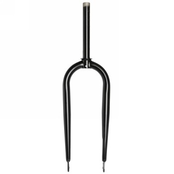 Forcella per bici con ruote grasse, 26', acciaio, 1.1/8' (28.6 / 25.4 mm), avancorsa 219 mm, nero opaco, vecchia 135 mm - 2 - Fo