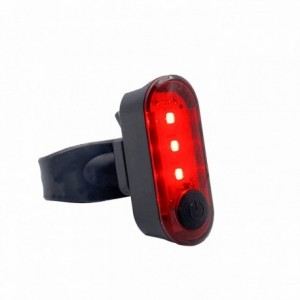 Mate rear light 80 lumens and 3 smd leds 4 functions usb cable - 1