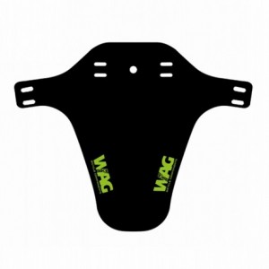 Guardabarros delantero para horquilla negra logo verde - 1