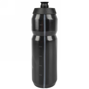 M-wave water bottle, plastic, 750 ml, black/black/black, on card - 2