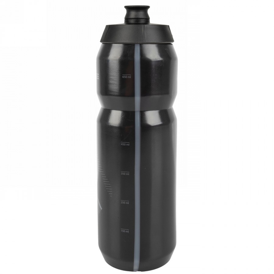 M-wave water bottle, plastic, 750 ml, black/black/black, on card - 2