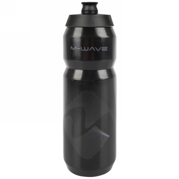 M-wave water bottle, plastic, 750 ml, black/black/black, on card - 3