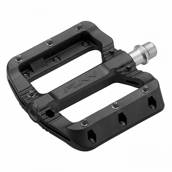 Black magic pedal 103x98x17mm in black thermoplastic/black pin - 1