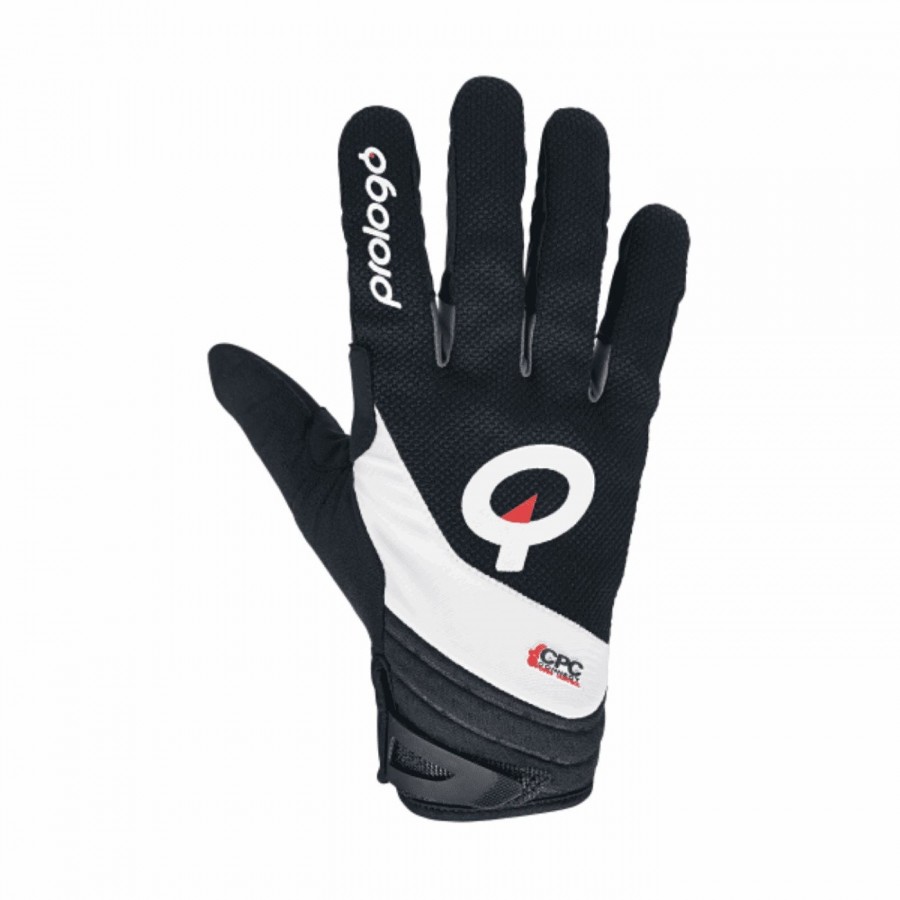 Winter cpc gloves breathable reinforced fabric black / white touchscreen s - 1