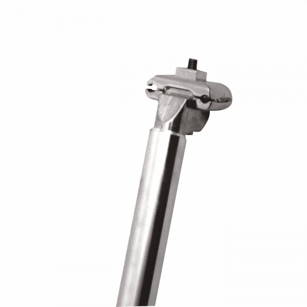 Seatpost road/mtb 25,4mm x 300mm in silver aluminum - offset: 10mm - 1