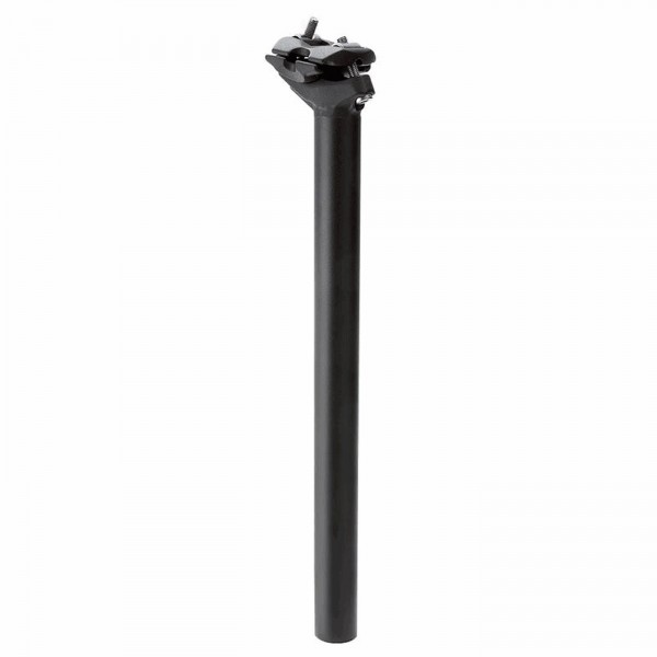 Seatpost 31,6mm x 400mm in black aluminum adjustable with 1 screw - 1