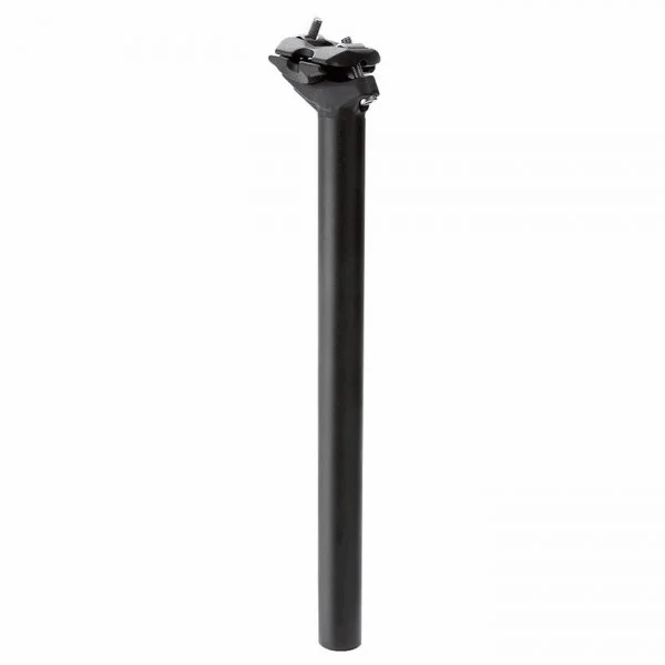 Tige de selle 31,6mm x 400mm en aluminium noir réglable avec 1 vis - 1