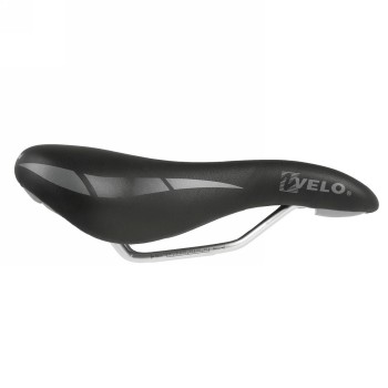 Saddle velo wide:channel f, without clamp, 250 mm x 168 mm, 318 g, black, on card - 2