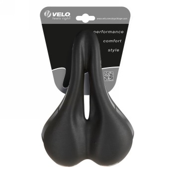 Saddle velo wide:channel f, without clamp, 250 mm x 168 mm, 318 g, black, on card - 4