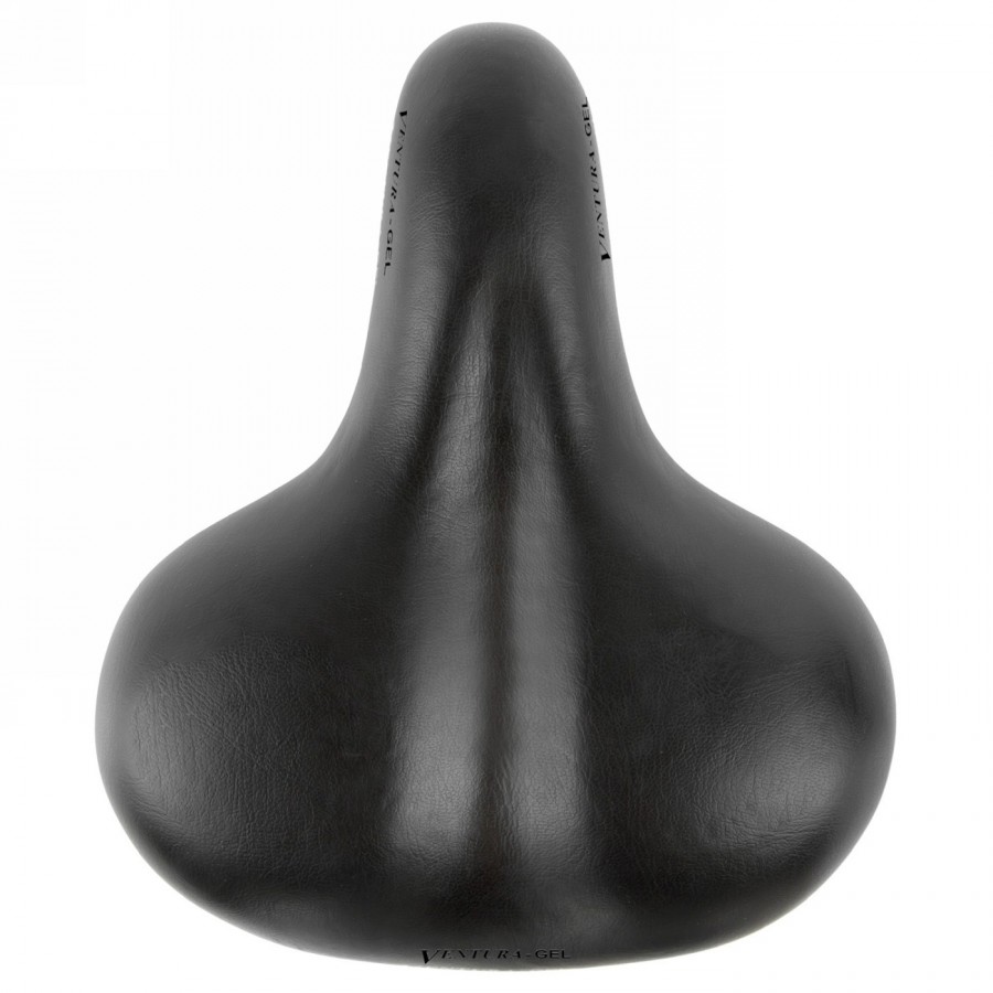 Saddle ventura gel, length: 254 mm, width: 208 mm, with elastomer suspension, gel insert, with clamp, black, mv - 3